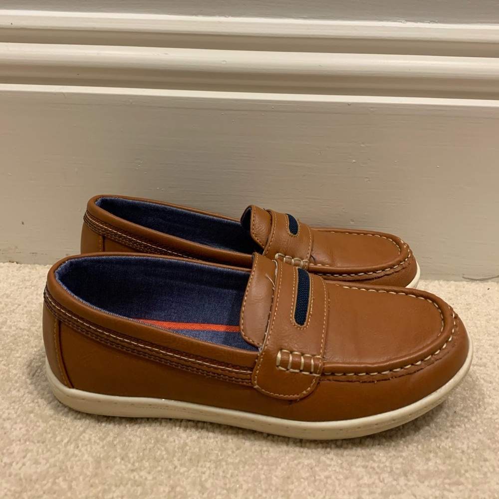 Tommy Hilfiger Dwayne Moc Cognac Loafers Size 3